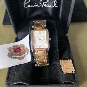 Erwin Pearl  bracelet Unisex Watch 24.6mm two-tone (silver and gold) with box and booklet