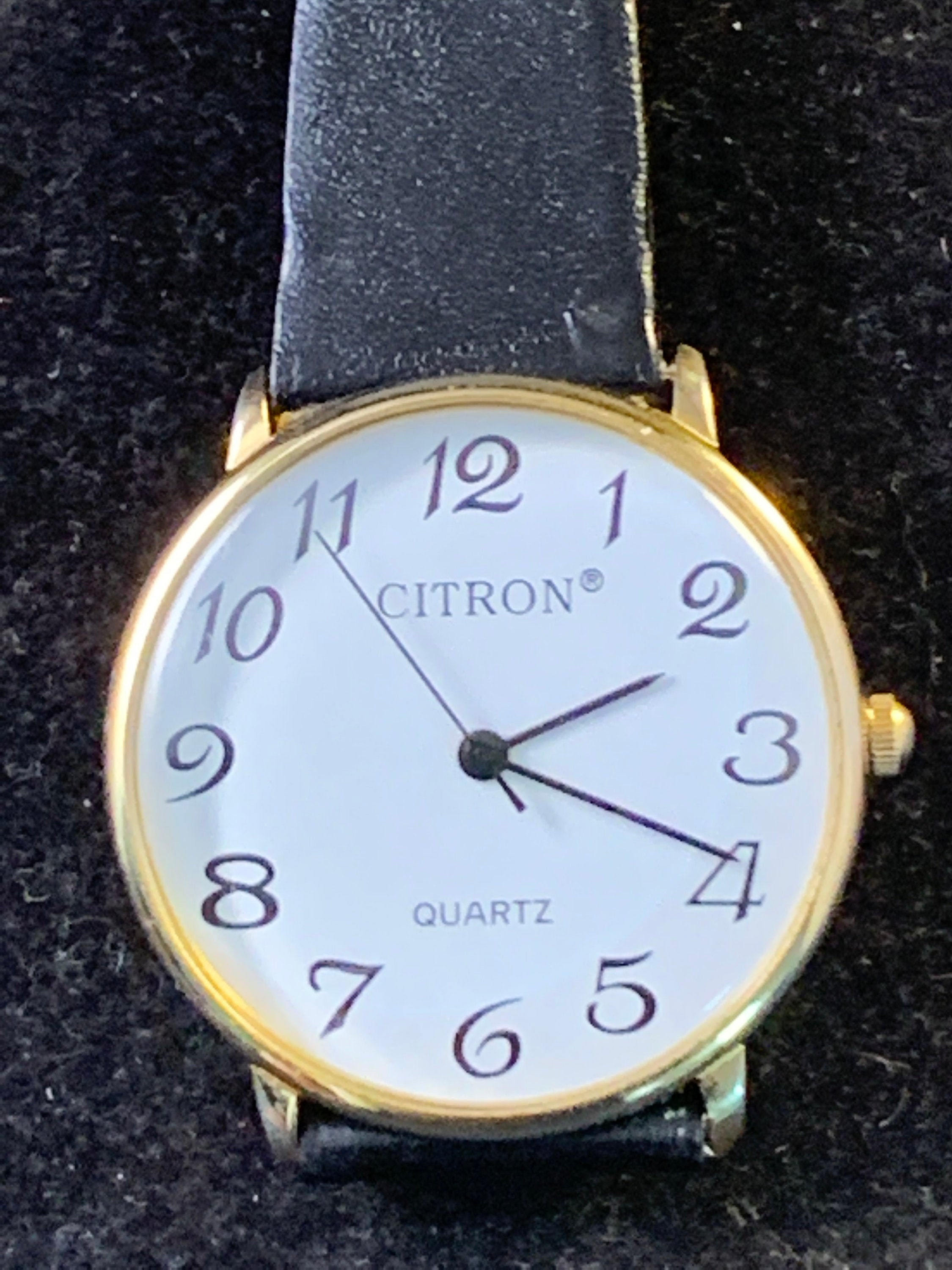 Vintage Citron Unisex 34mm quartz dress watch in the 1960s Etsy