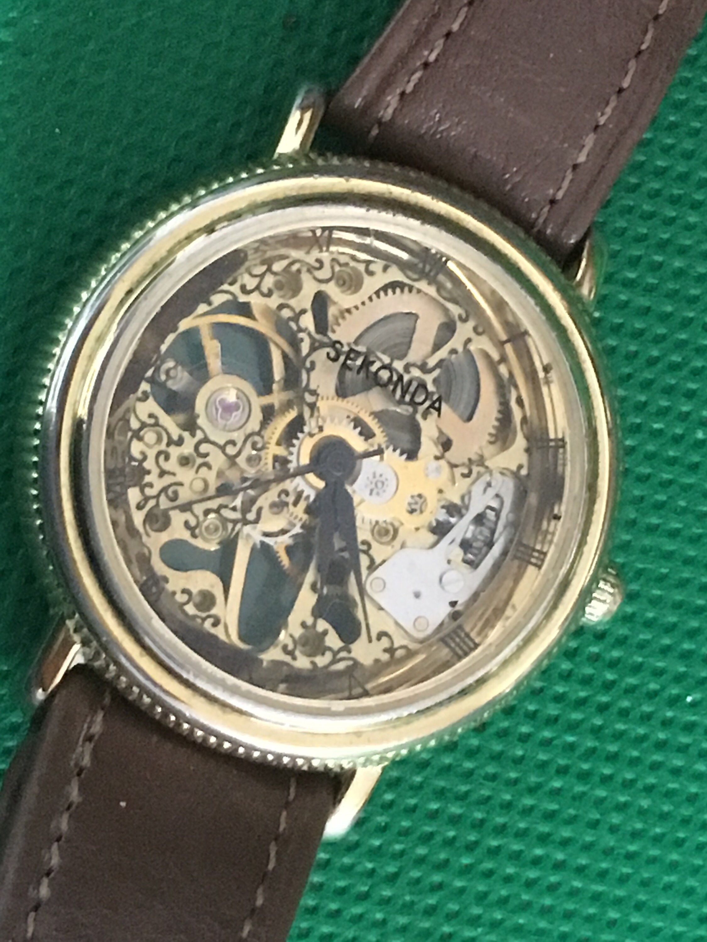 Sekonda skeleton best sale watch
