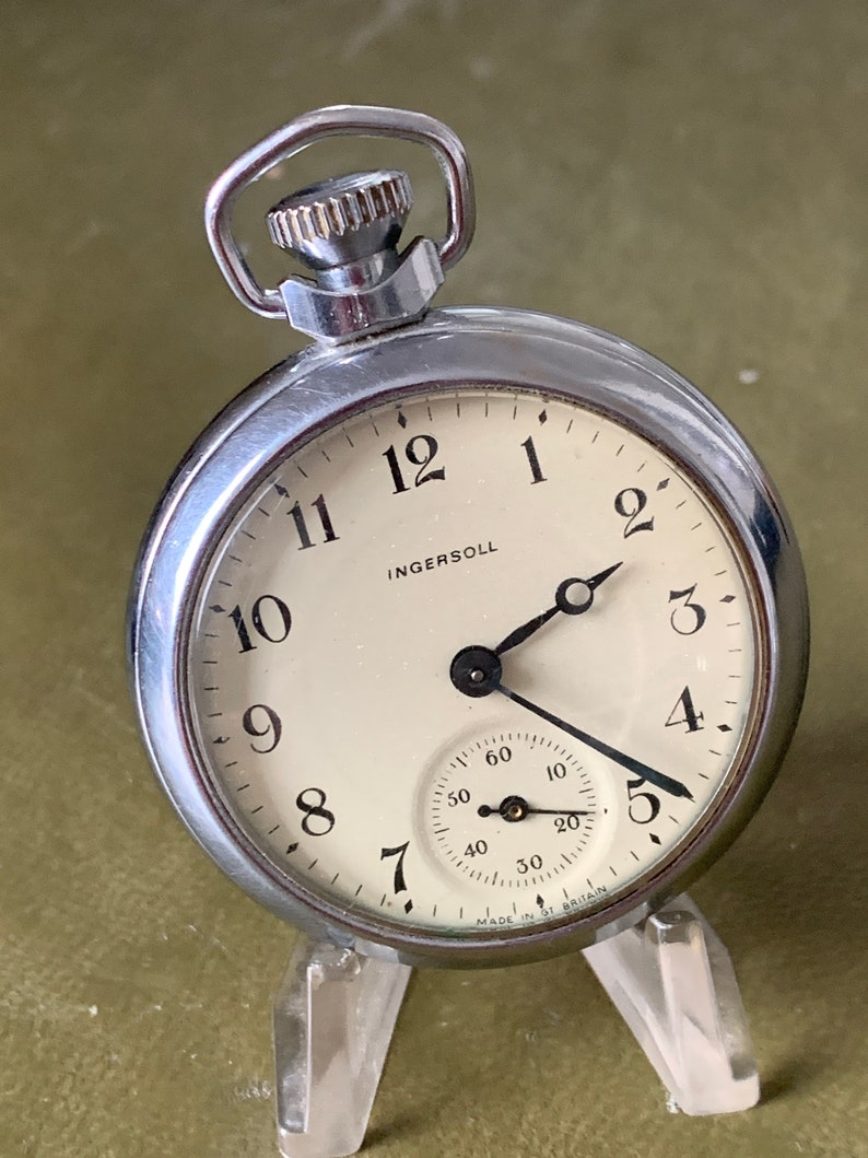 Vintage Ingersoll Pocket Watch C1963 Etsy