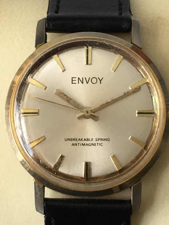 Vintage Envoy French Manual Wind Watch 1970s 1J M… - image 4