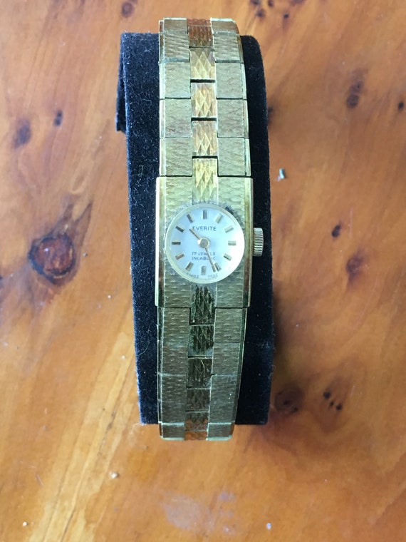 everite ladies gold watch