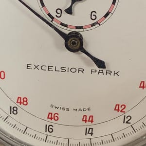 Vintage Rare Excelsior Park Stopwatch with top wind movement, Calibre 3364 image 18
