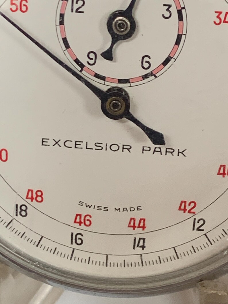 Vintage Rare Excelsior Park Stopwatch with top wind movement, Calibre 3364 image 18