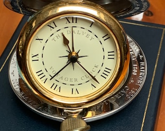 Dalvey Voyager Clock, Vintage Nautical Clock, Pocket Watch Style