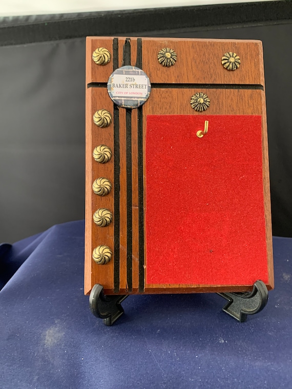 Vintage Wooden Pocket Watch Stand With Baker Street Badge With Etsy