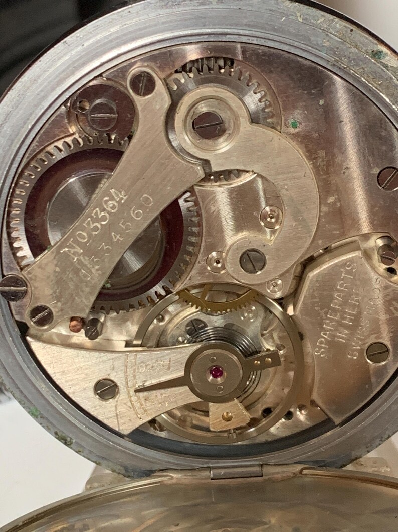 Vintage Rare Excelsior Park Stopwatch with top wind movement, Calibre 3364 image 13