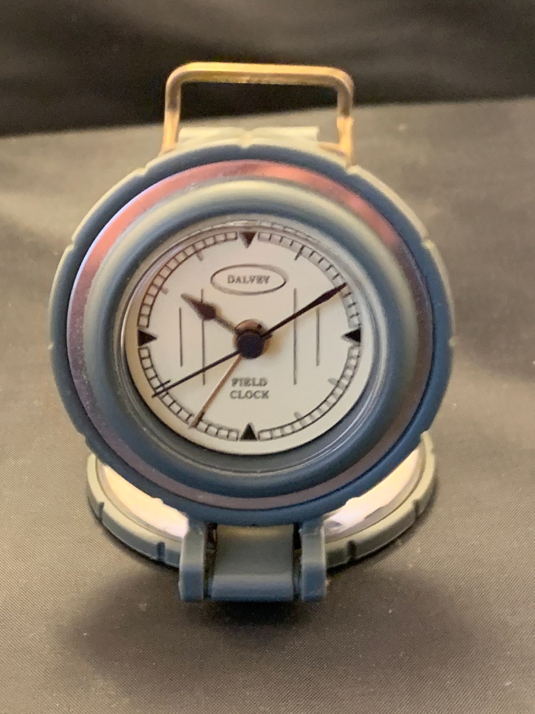 Vintage Field Clock, , Pocket Prismatic Field Compass Style Alarm Clock