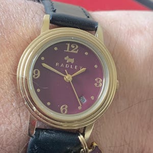 Radley Ladies Darlington Burgundy Watch  RY2008 with charm