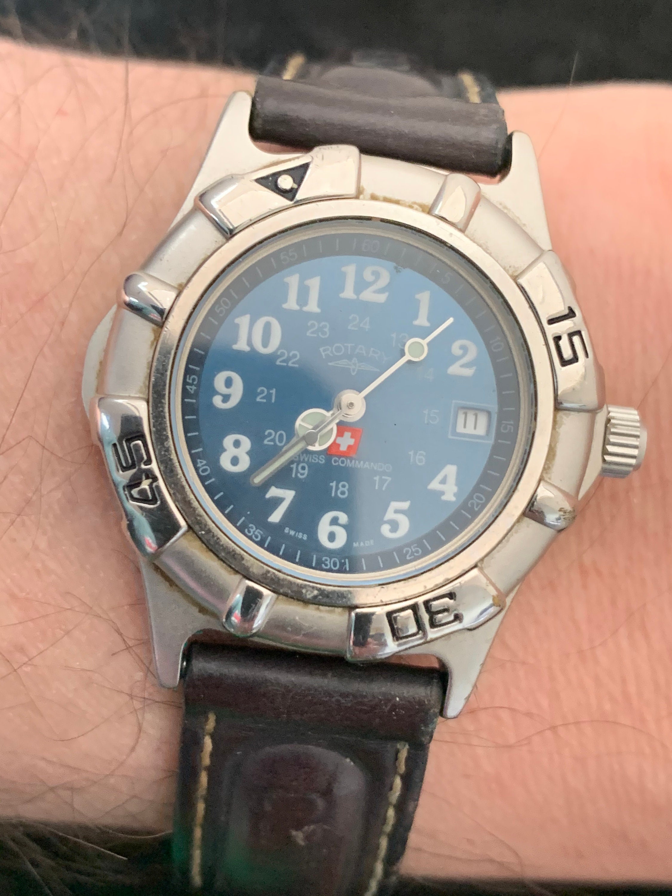Rotary swiss top