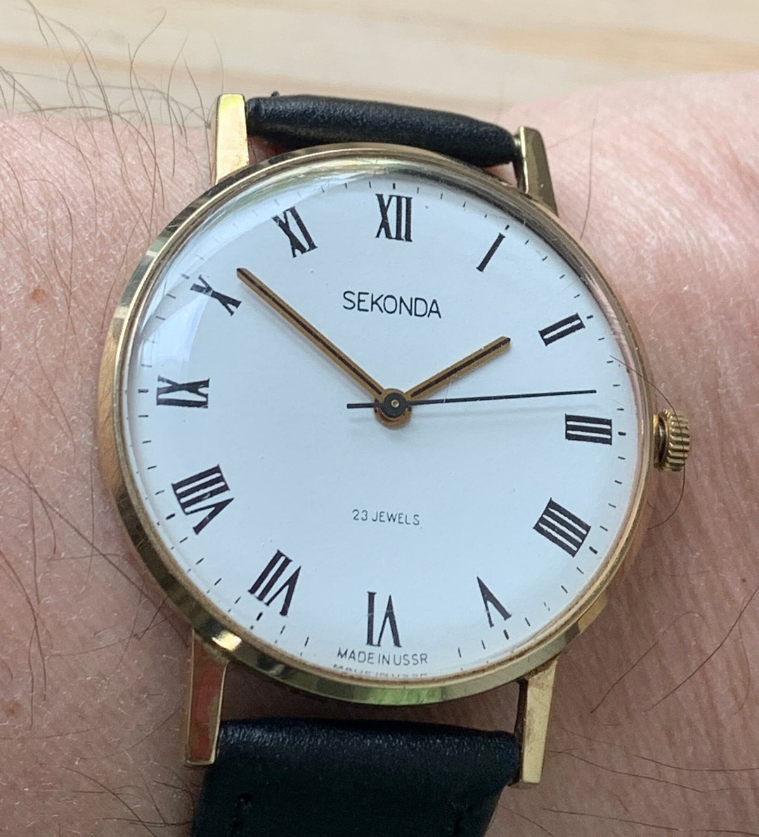 Sekonda 1819 Orologio Da Uomo Design Unico E Artigianale, Quadrante Analogo Con Cinturino In Pelle