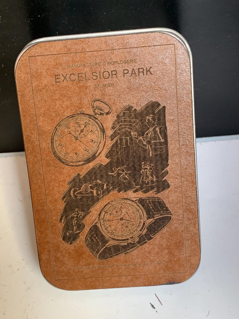 Vintage Rare Excelsior Park Stopwatch with top wind movement, Calibre 3364 image 9