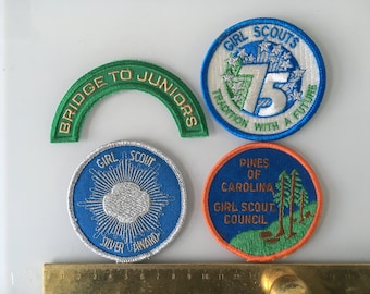4 insignias de American Girl Scout Insignias de tela grandes