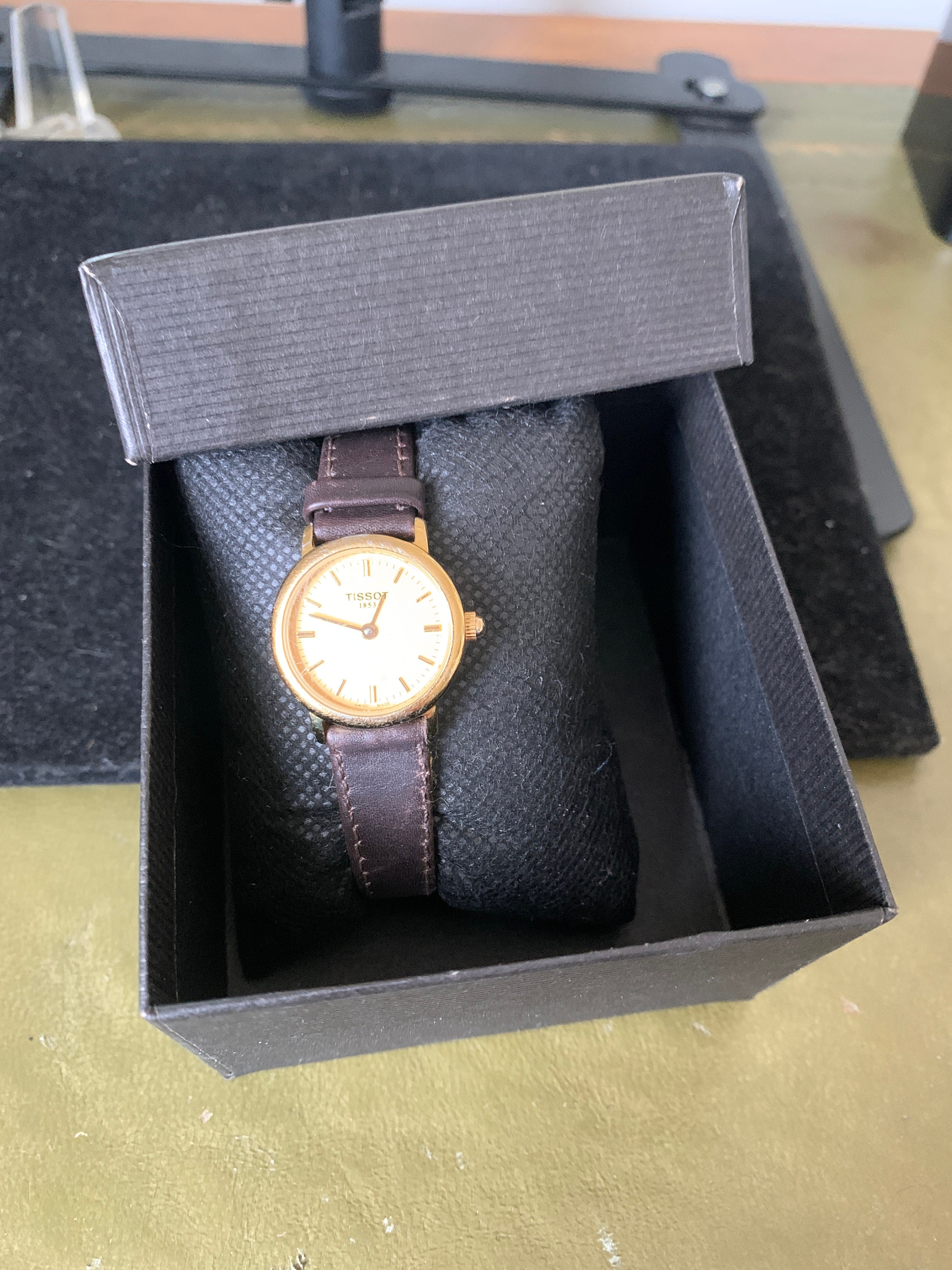 時計 TISSOT Swiss 1853 Tissot 1853 Steel White Dial Automatic Calendar 1980s | El