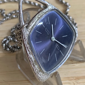 Vintage pendant watch with chain  Bag shaped by   DS&S