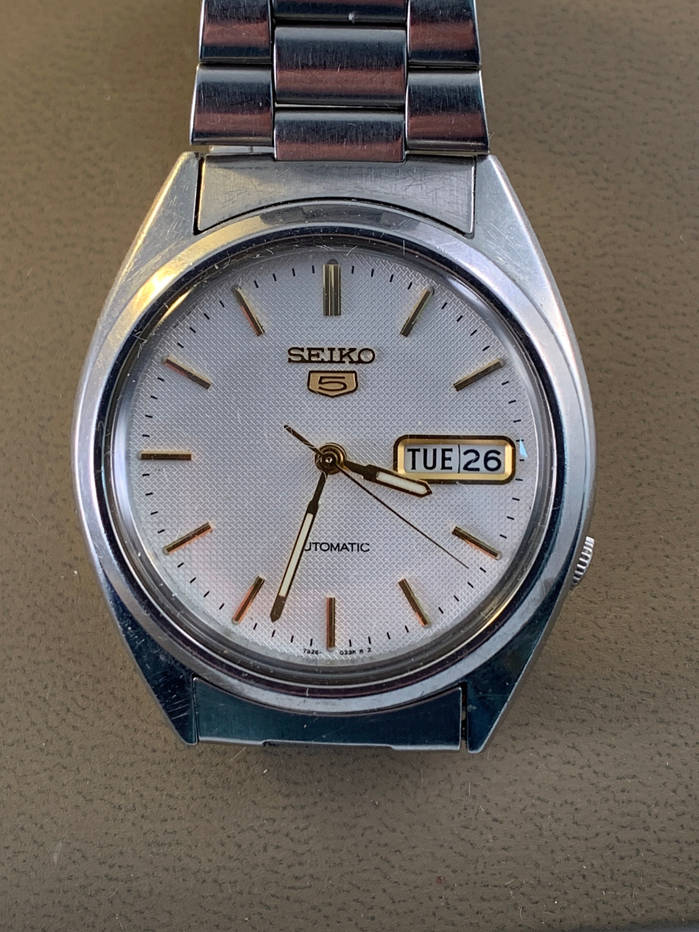 Seiko 5 Automatic 7S26-0480 Mens Day Date Watch With - Etsy