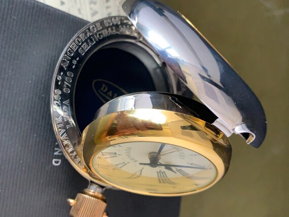 Dalvey Voyager Clock, Vintage Nautical Clock, Pocket Watch Style