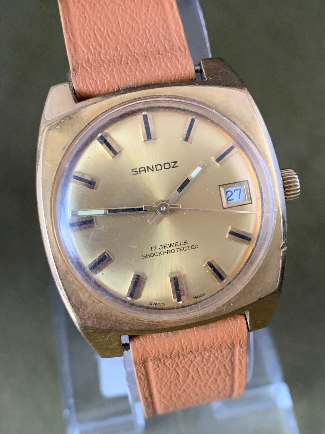 Sandoz 25 jewels swiss made best sale