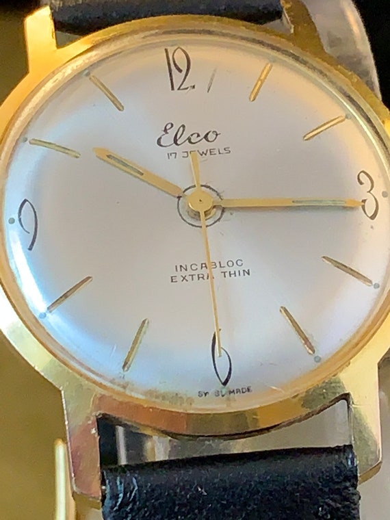 Vintage Elco Gents Vintage Watch c1960's 17 Jewels I… Gem