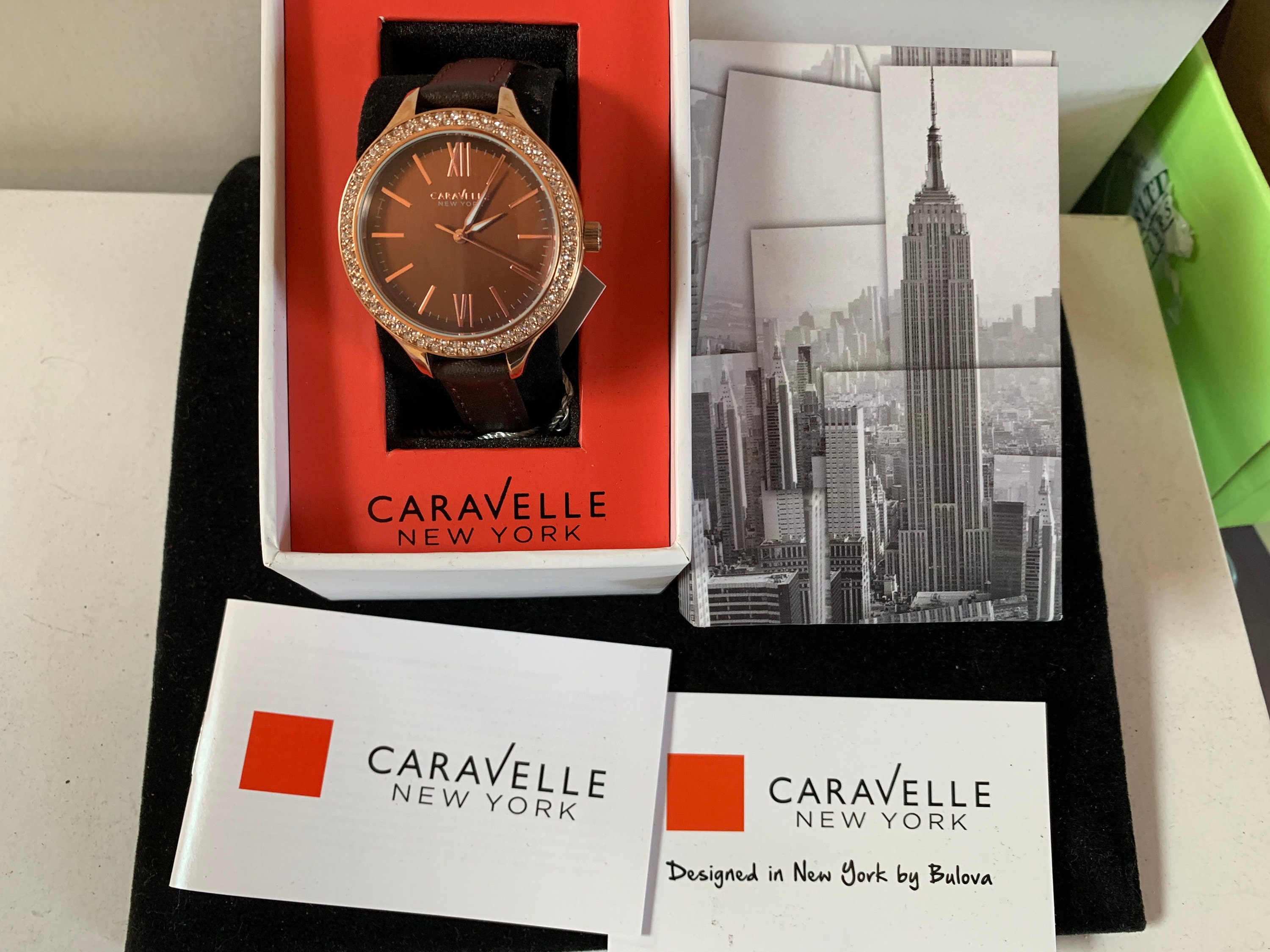 Caravelle New York by Bulova Brown Ladies Watch - Etsy