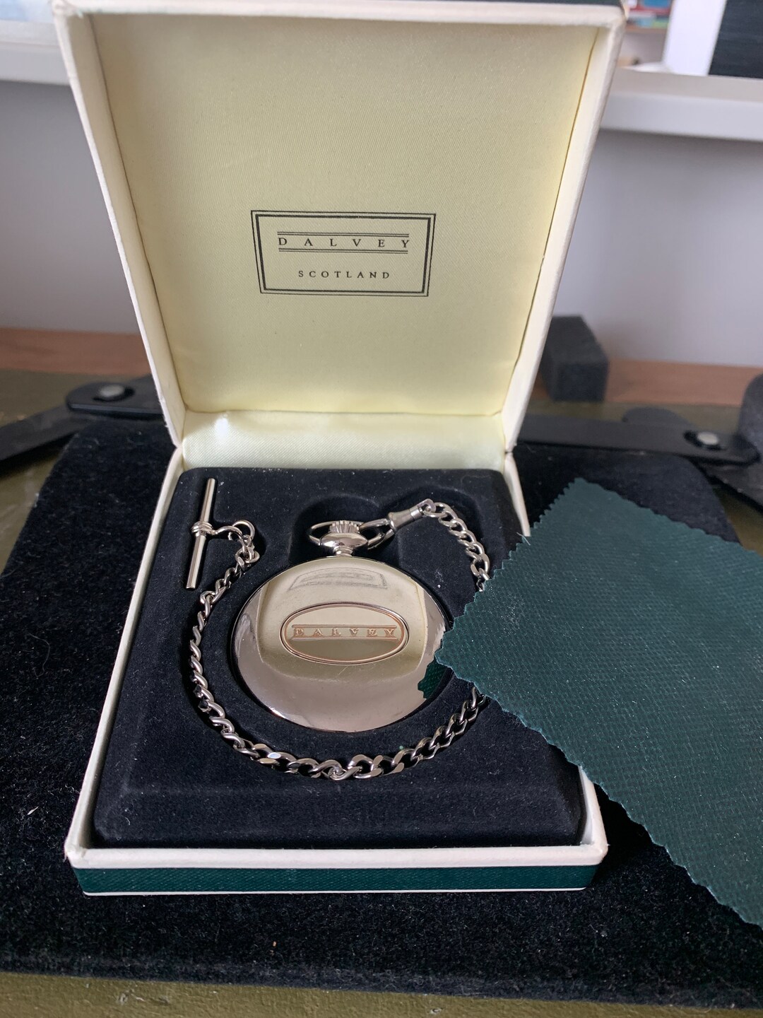 Dalvey Full Hunter Pocket Watch and Chain in Box by Grants of Etsy