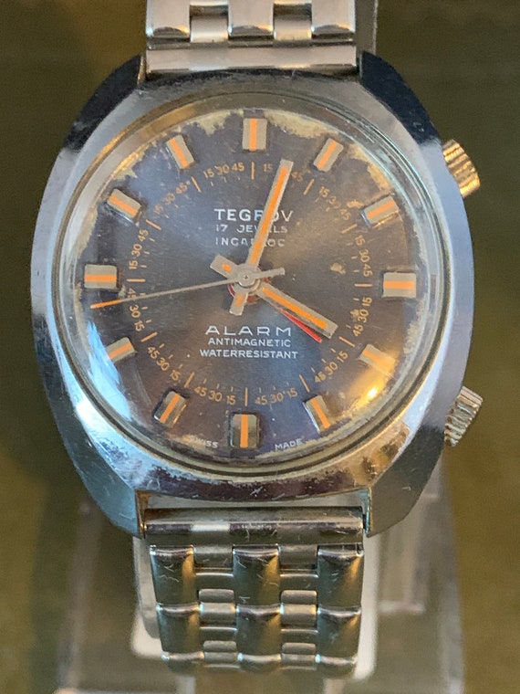 Very Rare Vintage 1970's Swiss Made Alarm Watch B… - image 1