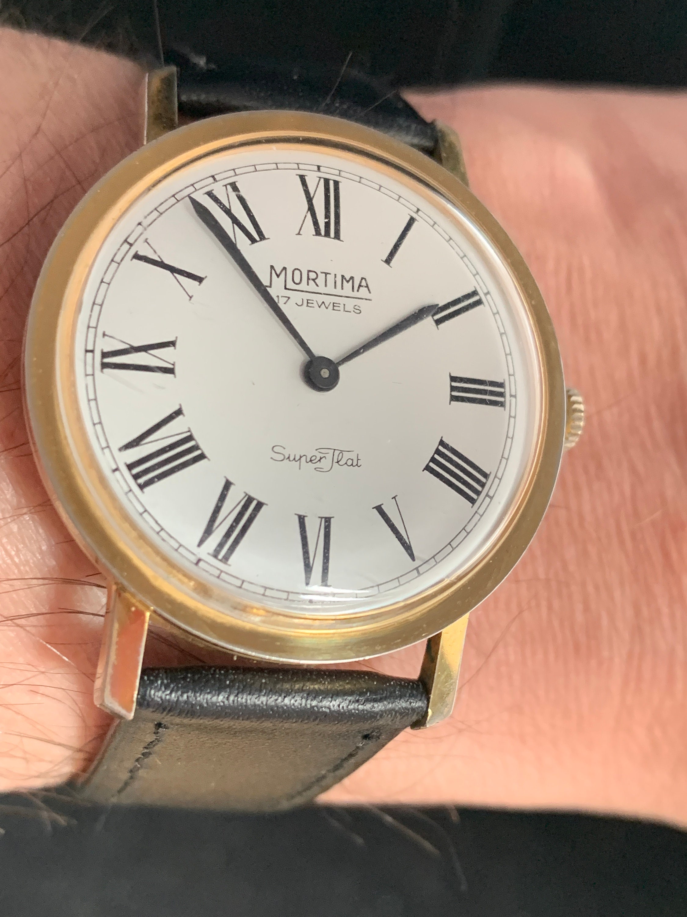 Vintage Gents Mortima Super Flat Dress Watch | Etsy New Zealand