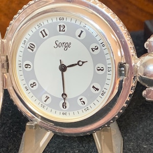 Mechanical Pocket Watch Sorge Silver Plated Full Hunter  Pocket Watch                         .