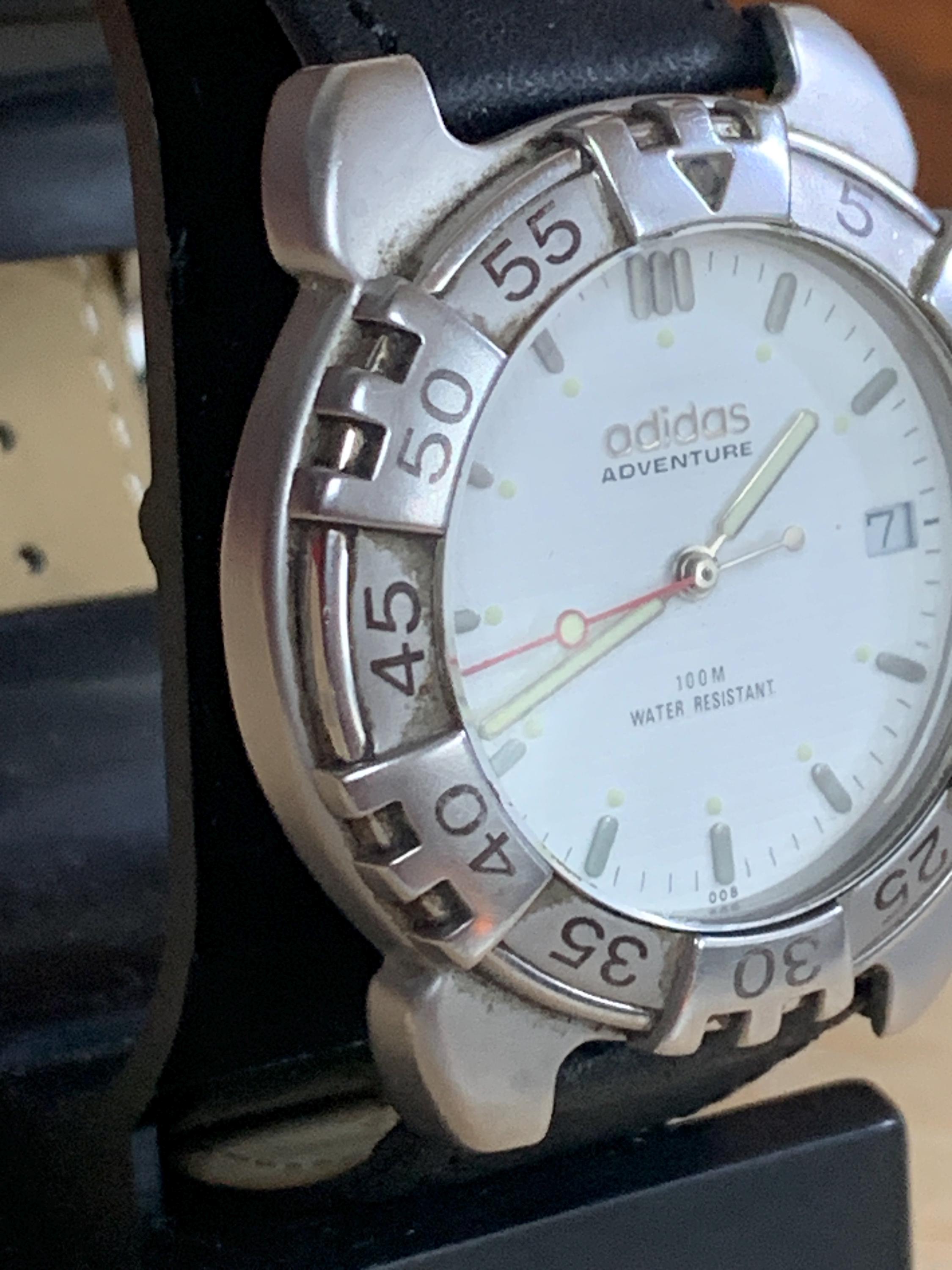 Vintage Adidas Adventure Watch White Dial Men's All