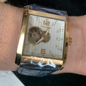 Pendule  Men's Squair Automatic watch  exhibition back