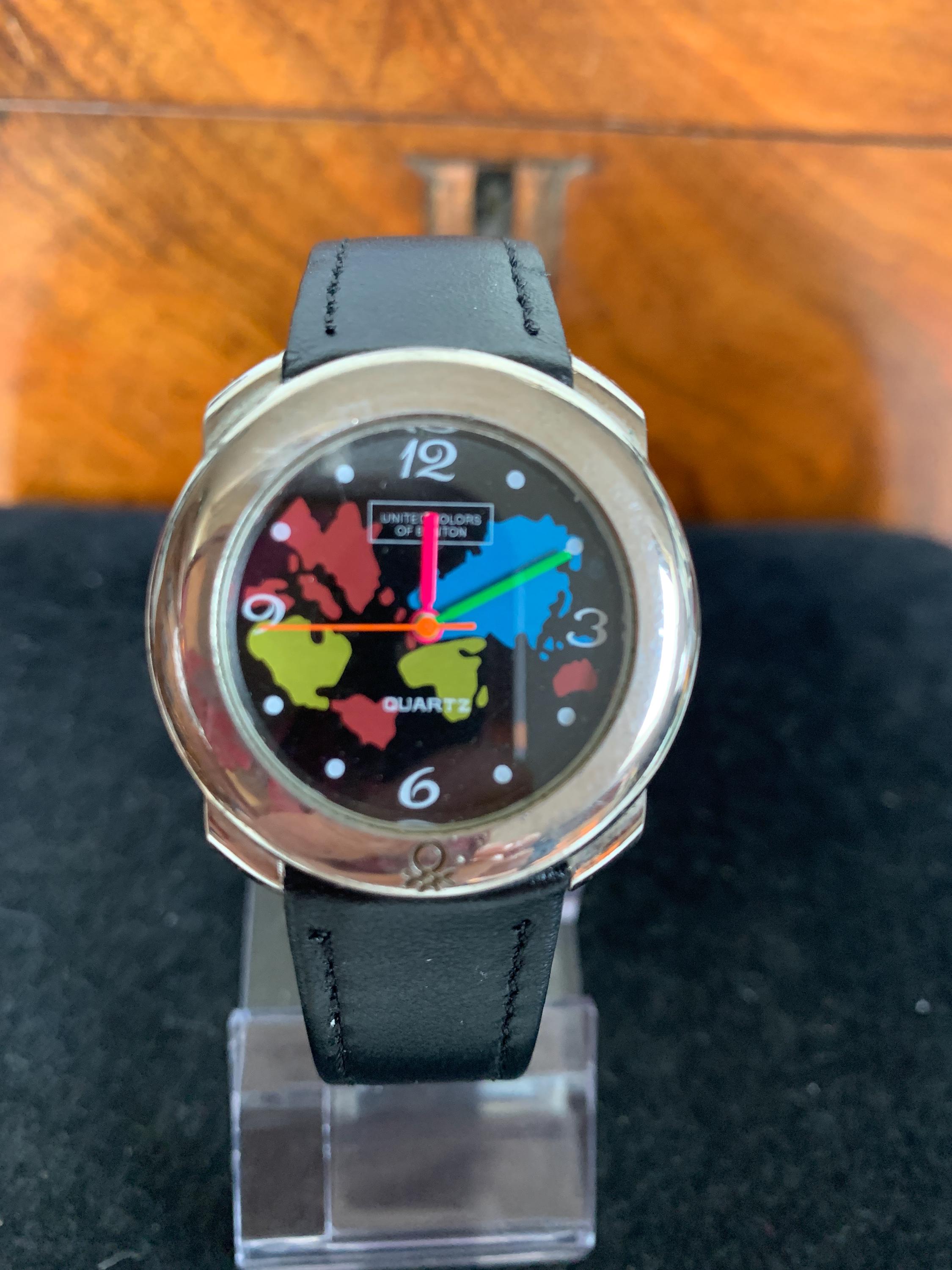 United Colors Of Benetton by Bulova Black Watch with Multicolor Dial Bulova Women main image 2
