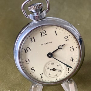 Ingersoll pocket watch with shop roman numerals