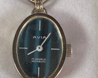 silver (800) Vintage Manual wind ,Ladies,Cocktail  Watch by Avia  In associated box