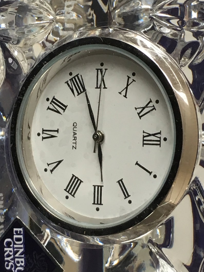 Limited Edition Stunning Edinburgh Crystal Clock with Trumpets Etsy