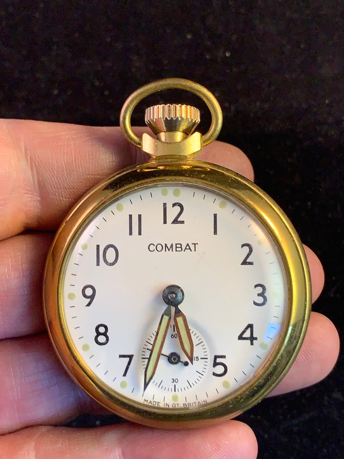 Brass case Smiths Combat Pocket Watch C 1976 Etsy