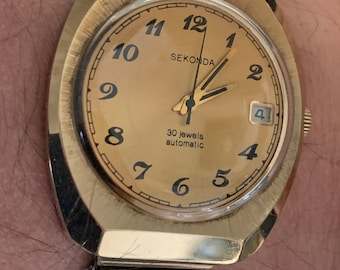 Vintage Sekonda 30 Jewel  Automatic Gents Watch C1970s