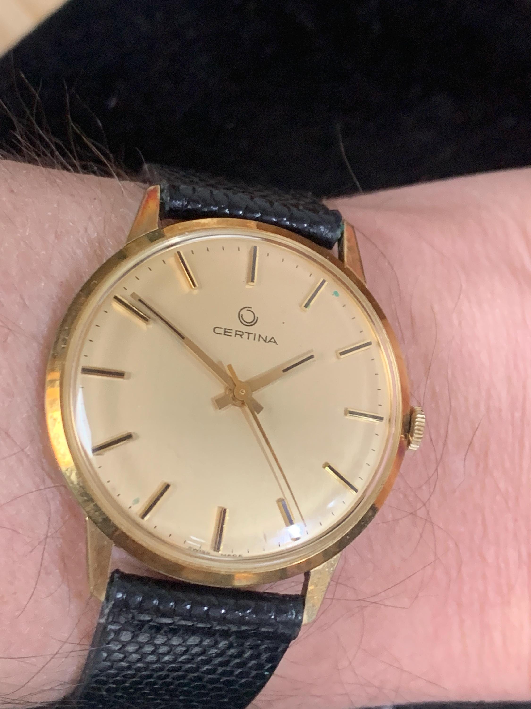 CERTINA ゴールド腕時計手巻き CERTINA セルティナ 腕時計 800 3197 25 手巻き SS ヴィンテージ
