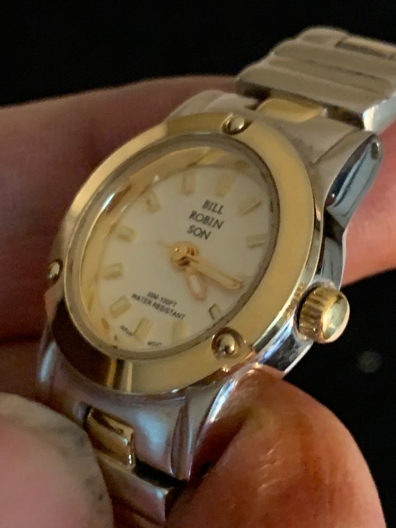 Bill Robinson Modèle BR2001 Montre Femme Argent \u0026 Or Tone | Etsy Canada