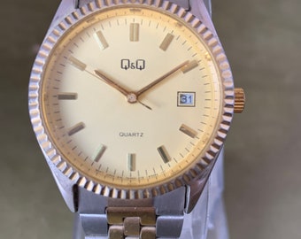Montre tendance pour homme Q&Q mouvement à quartz Montre pour homme avec date