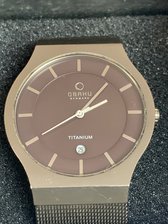 Obaku titanium watch sale