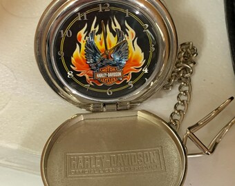 Harley Davidson Franklin Mint 1949 Hydra Glyde Pocket Watch  display picture 2