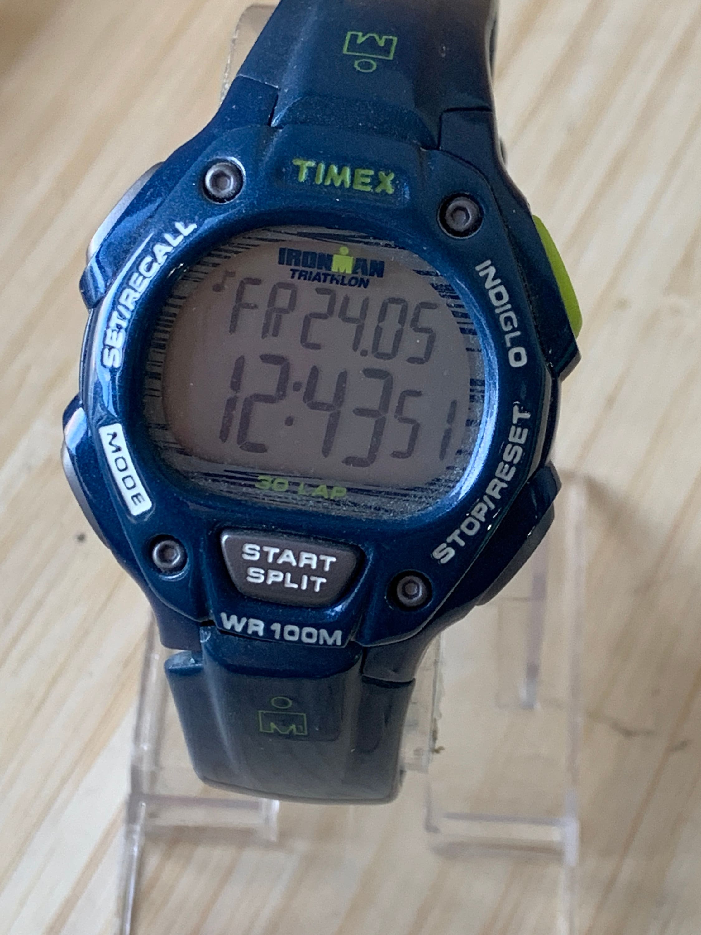 Rare Vintage Timex Ironman Triathlon T5K618 Watch Chronograph