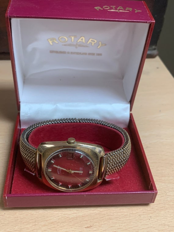 vintage gold rotary watch
