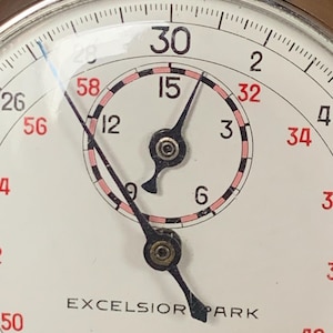 Vintage Rare Excelsior Park Stopwatch with top wind movement, Calibre 3364 image 3