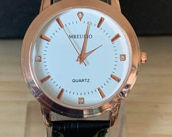 Stauer White and Rose Gold Ceramic Accent Watch White Stauer Ceramic Watch Rose Gold Accents NWOT main image 4