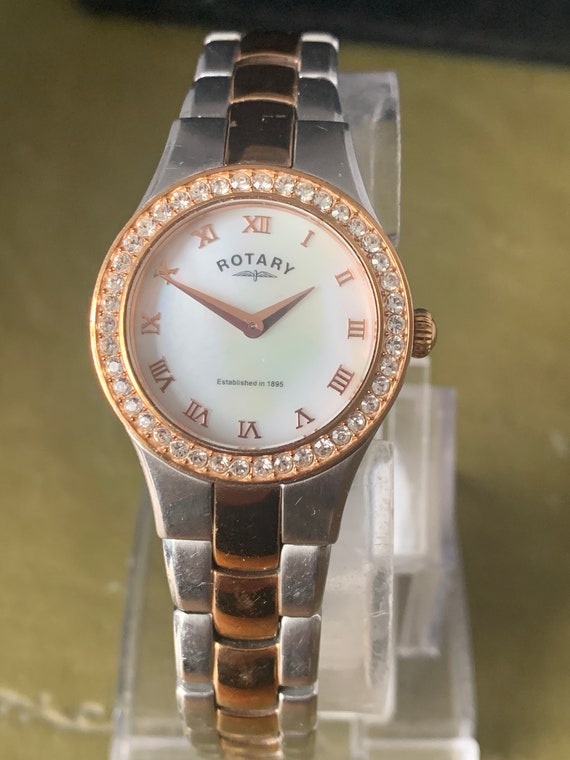 Rotary Ladies Two Tone Stainless Steel Watch Gem