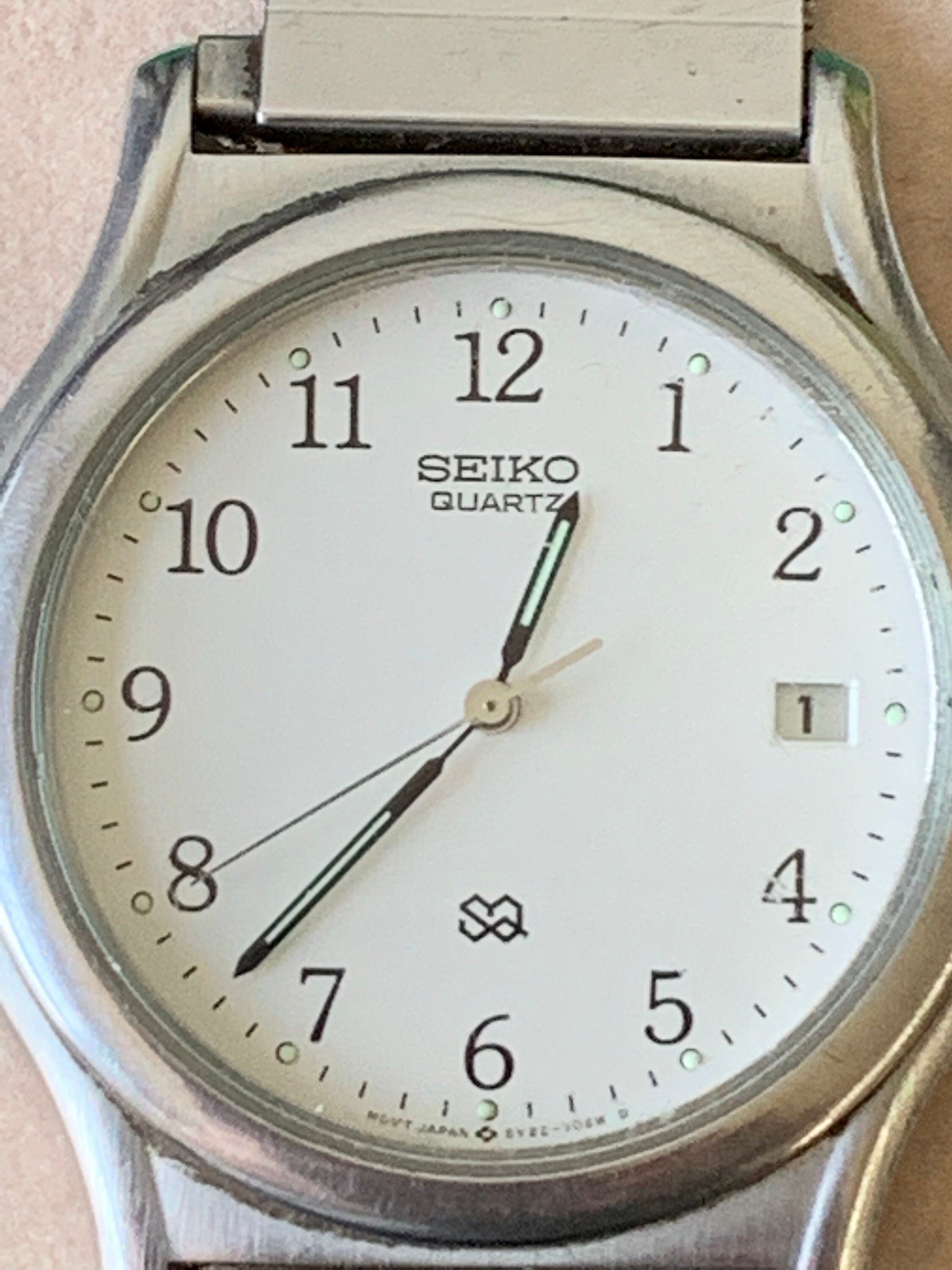 Seiko Vintage Quartz Sq Mens Watch Model 5Y22 7010 Etsy