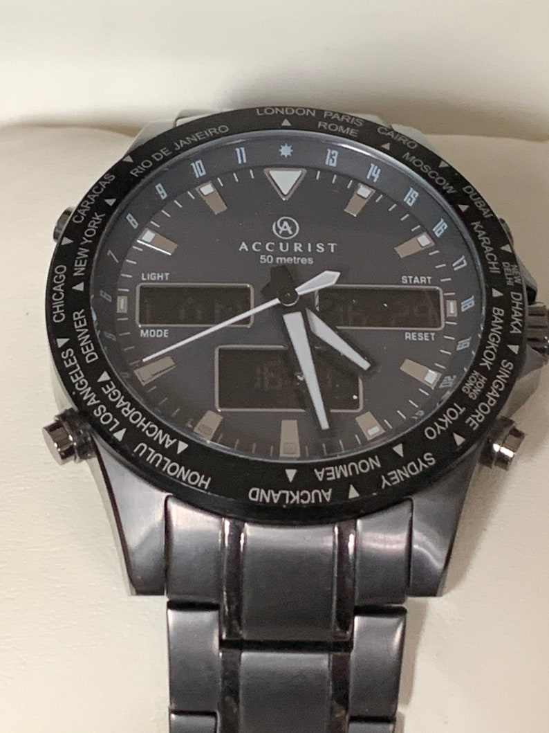 accurist world timer watch