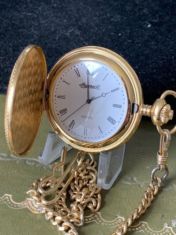 vintage ingersoll gold tone Gem