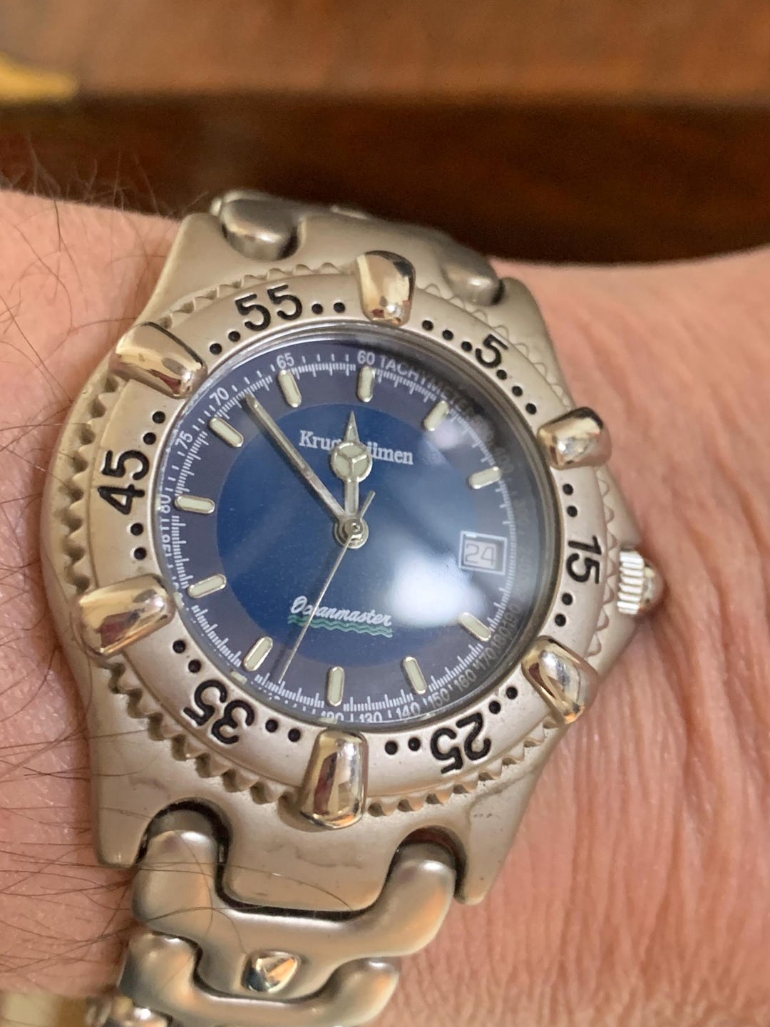 Orologio da uomo Krug Baumen 1915KM Oceanmaster (quadrante blu)  Italia